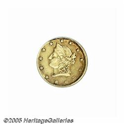 1854 $1 Liberty Round 1 Dollar, BG-605, High R.6,