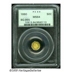 1880 50C Indian Octagonal 50 Cents, BG-955, R.6, 