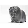 Image 2 : Carved soapstone Muskox signed in syballic and marked Baker lakes, 9" in length