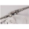 Image 2 : Ladies 14kt white gold 18" link neck chain and 14kt white gold and genuine pearl pendant with accent