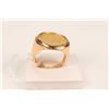 Image 2 : Gent's 14kt yellow gold ring with bezel set Canadian 1/10 oz .999 pure gold coin