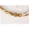 Image 2 : Ladies 10kt yellow gold spring hinged bracelet