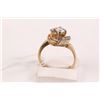 Image 2 : Ladies 14kt yellow and white gold and diamond ring set with .40ct center brilliant cut diamond and 0