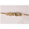 Image 2 : Ladies 14kt yellow gold, diamond and tanzanite pendant set with 0.19ct of brilliant cut round diamon