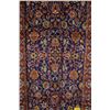 Image 2 : Brand new Iranian Tabriz area carpet with blue background, accents of red gold and cream etc. 52" X 
