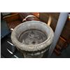 Image 2 : Concrete urn on a pedestal base 46" in height