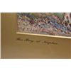 Image 2 : Pair of antique gilt framed original watercolour paintings titled "The Bay of Naples" on front and v