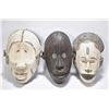 Image 1 : Three carved African masks