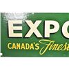 Image 2 : Framed Export Canada's Finest Cigarette advertisement on glass, overall dimensions 24" X 50"
