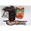 Image 1 : Selection of Aboriginal and Haida carvings including various artists Norm Mitchell, Ed Jeffries, "H