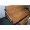 Image 2 : Antique four piece bamboo patio set including settee, two armchairs and a coffee table