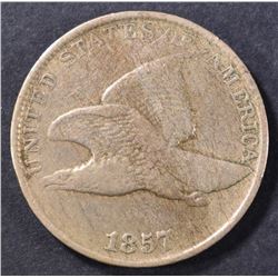 1857 FLYING EAGLE CENT VF