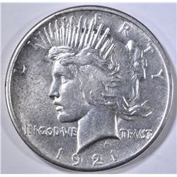 1921 PEACE DOLLAR AU/BU