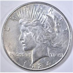 1934 PEACE DOLLAR BU CLEANED