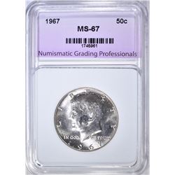 1967 KENNEDY HALF NGP SUPERB GEM BU