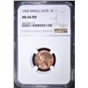 Image 1 : 1960 SMALL DATE LINCOLN CENT, NGC MS-66 RED