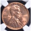 Image 2 : 1960 SMALL DATE LINCOLN CENT, NGC MS-66 RED