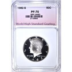 1982-S KENNEDY HALF, WHSG PERFECT GEM PF DCAM