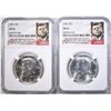 Image 1 : 2-1964 KENNEDY HALF DOLLARS, NGC MS-65