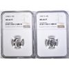 Image 1 : 1947-S & 48-S ROOSEVELT DIMES, NGC MS-66 FT