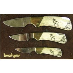 Set of Kevshaw Lockback Folding Knives