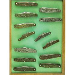 Set of 13 "United Edition"Folding Knives by Shrade