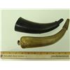 Image 2 : 2 Antique Powder Horns
