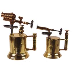 Pair of Brass Gasoline Blow Torches