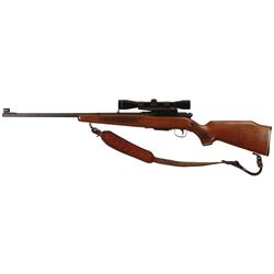 Savage Model 340 Series E. Rifle With Scope