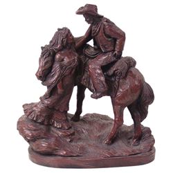 Original Western Sculpture by Largo