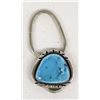 Image 1 : Navajo Sterling Turquoise Keyring by L. Platero