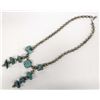 Image 2 : Vintage Navajo Sterling Turquoise Nugget Necklace