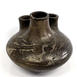 Historic San Ildefonso Pottery Wedding Vase