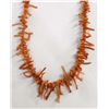 Image 1 : Native American Navajo Red Branch Coral Necklace