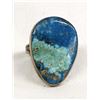Image 1 : Navajo Sterling & Chrysocolla Ring, Size 11