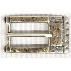 Vintage Taxco 22K Gold & Sterling Silver Buckle