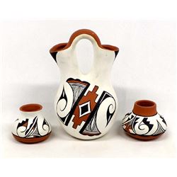 3 Pieces of Native American Laguna Pottery