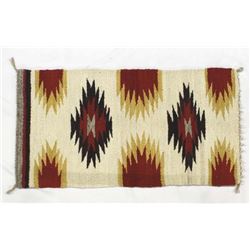 Vintage Native American Navajo Wool Textile Rug
