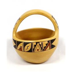 Hopi Pottery Basket by Renee Silas