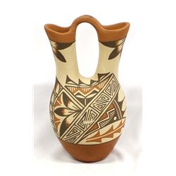 Large Jemez Polychrome Wedding Vase by A. Tafoya