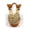 Image 3 : Large Jemez Polychrome Wedding Vase by A. Tafoya