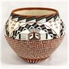 Image 2 : 1988 Acoma Hand Painted Ceramic Pottery Olla