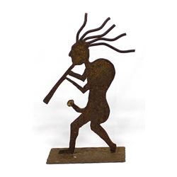 Rustic Metal Art Kokopelli