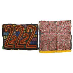 2 South American Kuna Indian Molas