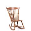 Image 1 : Early Carved Quarter Sawn Oak Rocking Chair