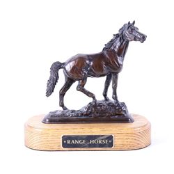 Original Range Horse Stallion Bronze