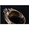 Image 11 : Wonderful 14K Plumb Gold & Diamond Ring