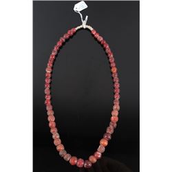 Hudson Bay Red Yellow Heart Bead Necklace 17th-19t