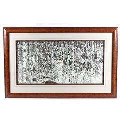 Signed Bev Doolittle  Woodland Encounter  Print