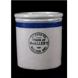 Mcallen's Wolf Point, MT Red Wing Beater Crock Jar
